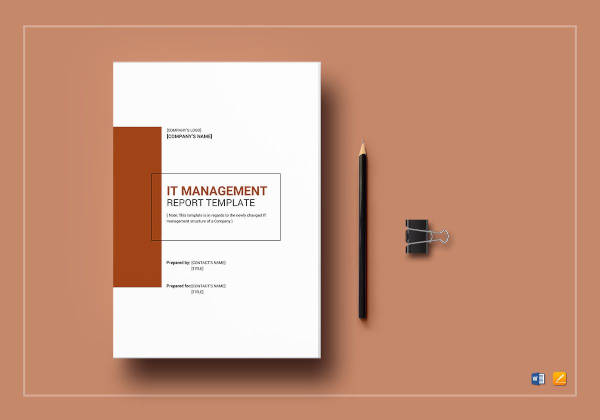 it management report template