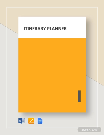 itinerary planner template