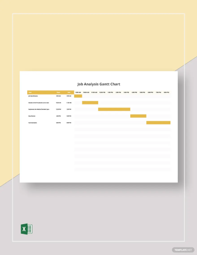 Job Analysis Gantt Chart Template1