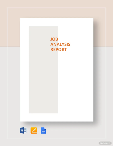 job analysis report template