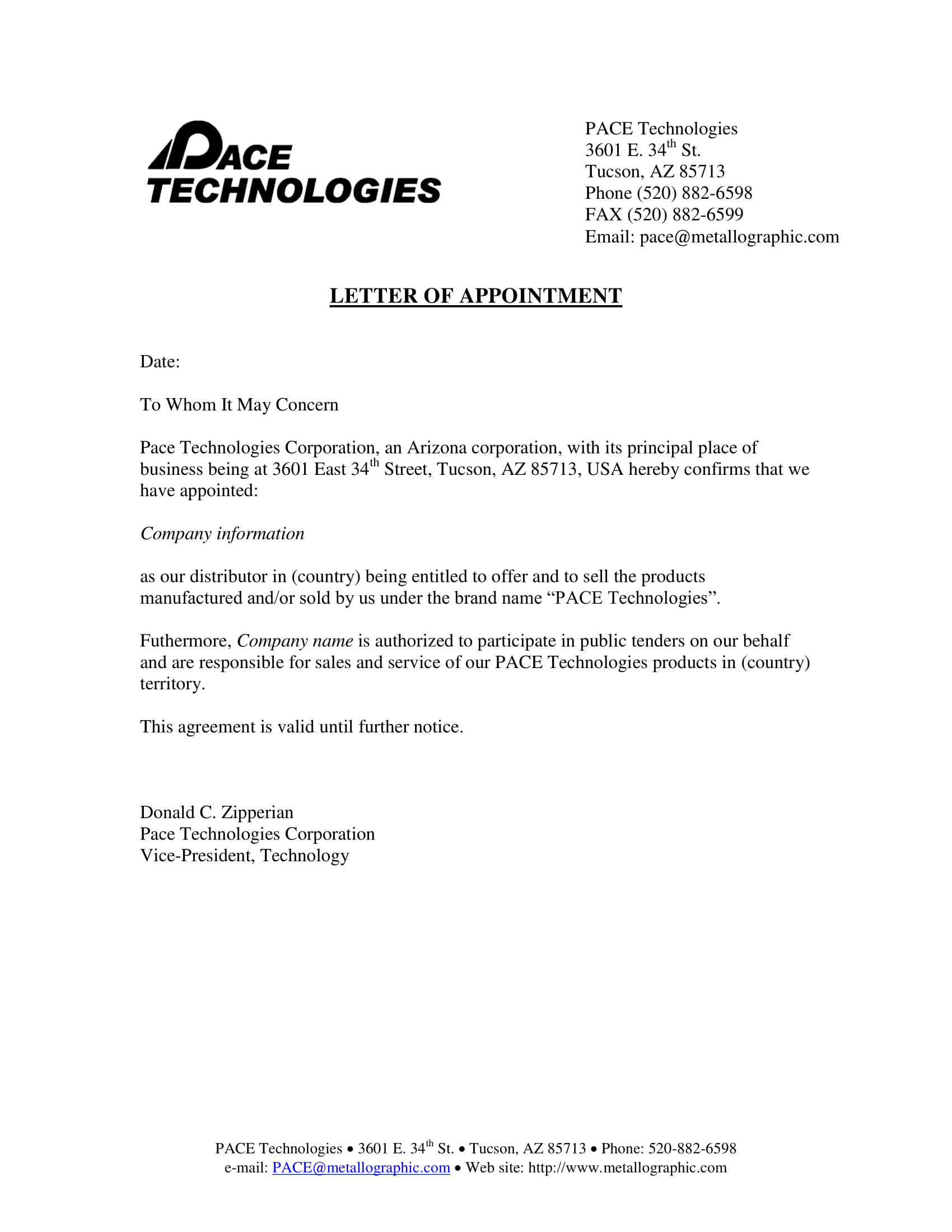 template authorization giving letter Examples 6 PDF  Distributor  Official Letter