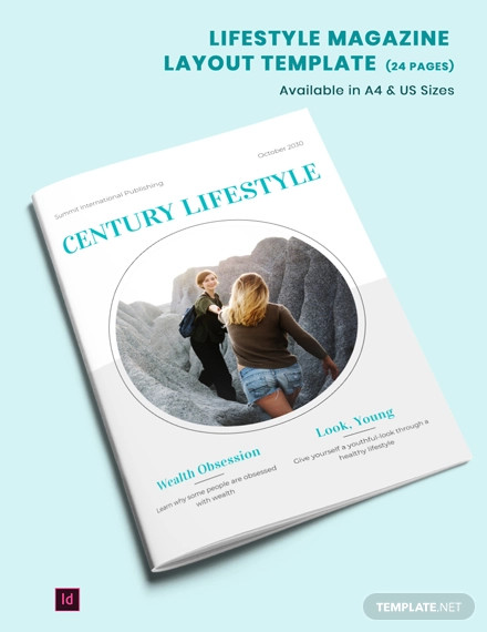 lifestyle magazine layout template