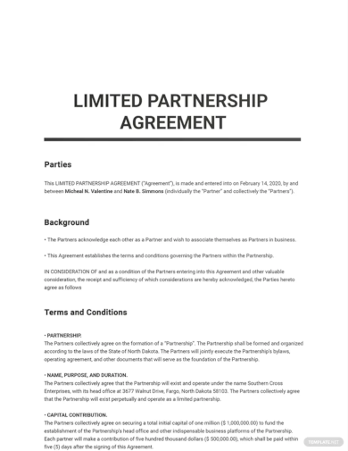 50/50 Partnership Agreement - 20+ Examples, Format, Pdf | Examples