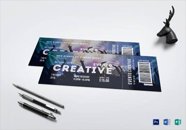 Live Event Ticket Template 600