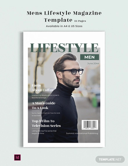 Mens Lifestyle Magazine Template