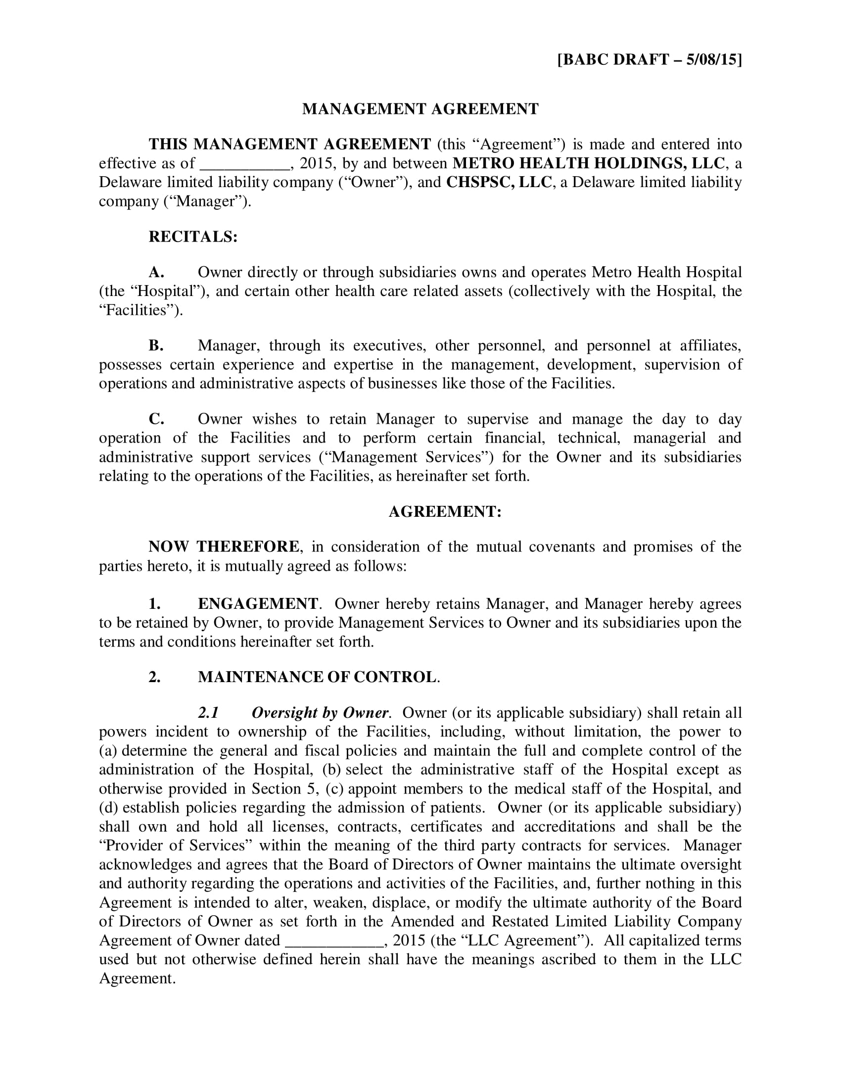 Contract Management Template Excel