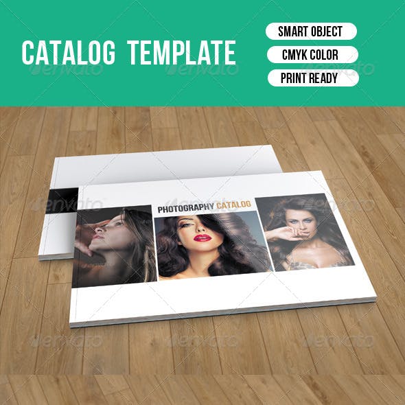 modeling photography catalog template
