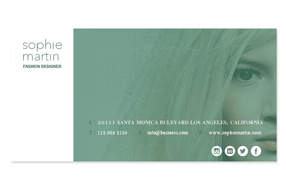 Modern Email Signature Design Example