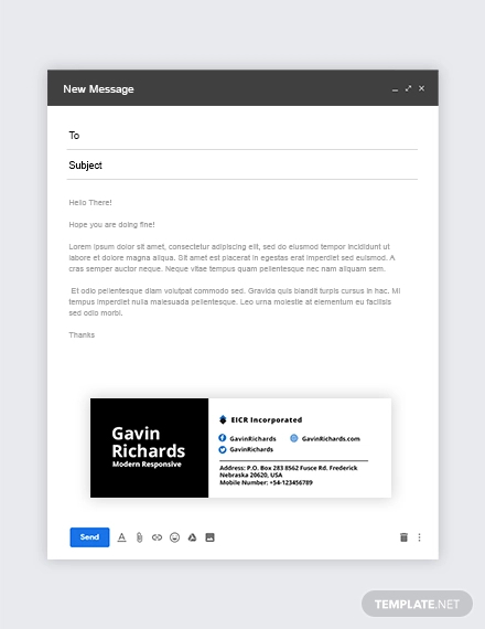 Modern Responsive Email Signature Template