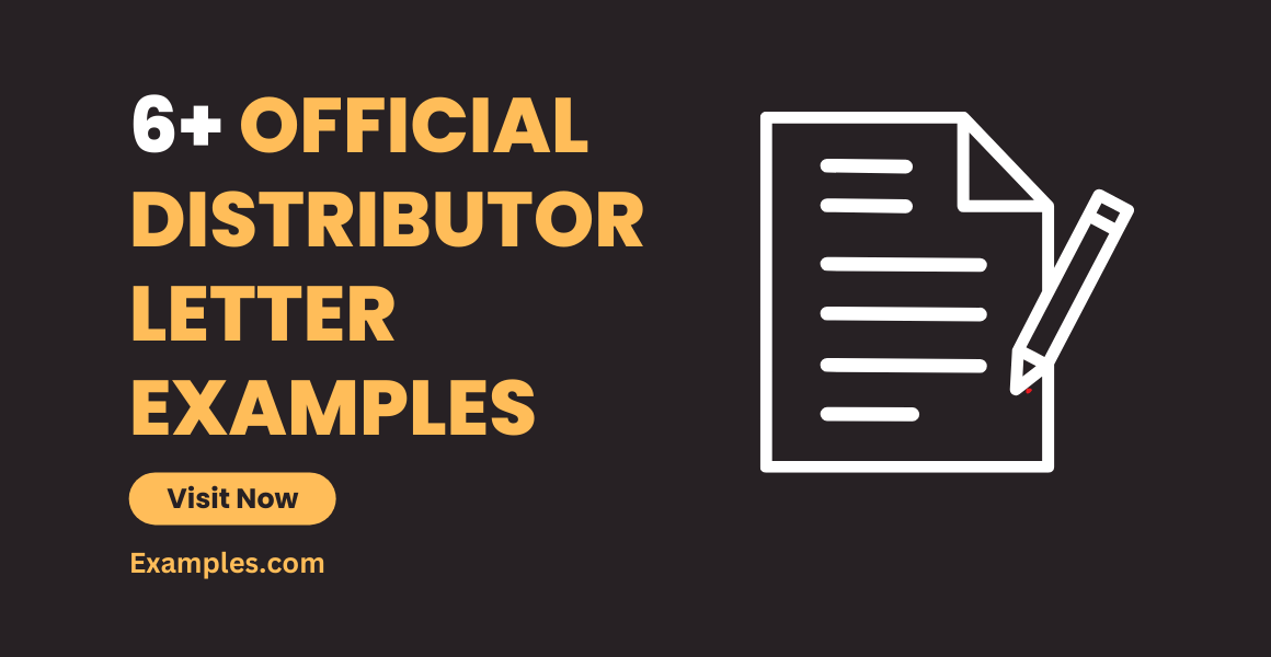 official distributor letter examples