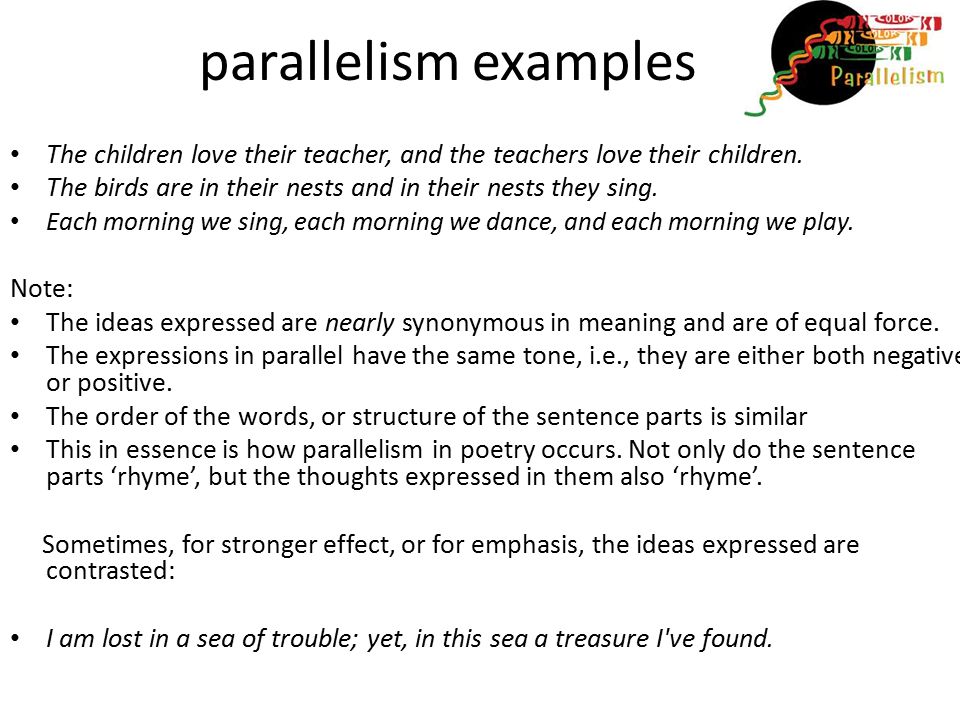 Definition And Examples Of Parallel Structure Images