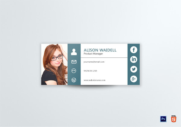 product manager email signature template