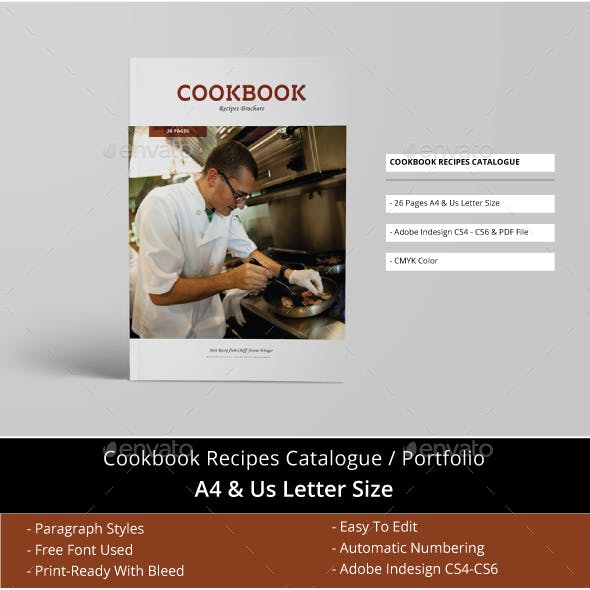 professional cookbook recipes catalog