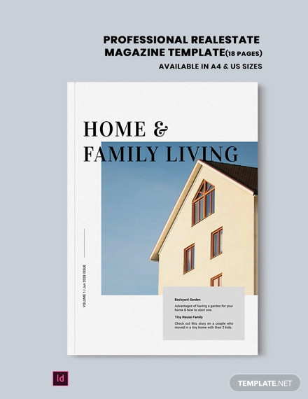 Professional Real Estate Magazine Template