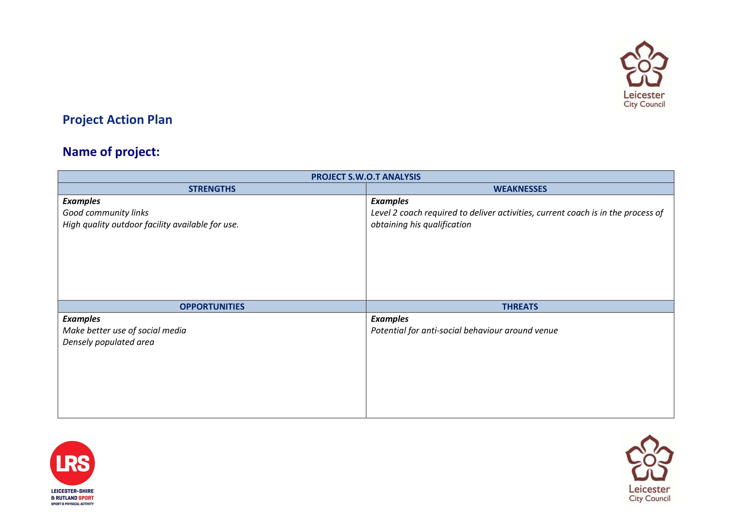 Project Action Plan Examples 21  PDF Word Examples