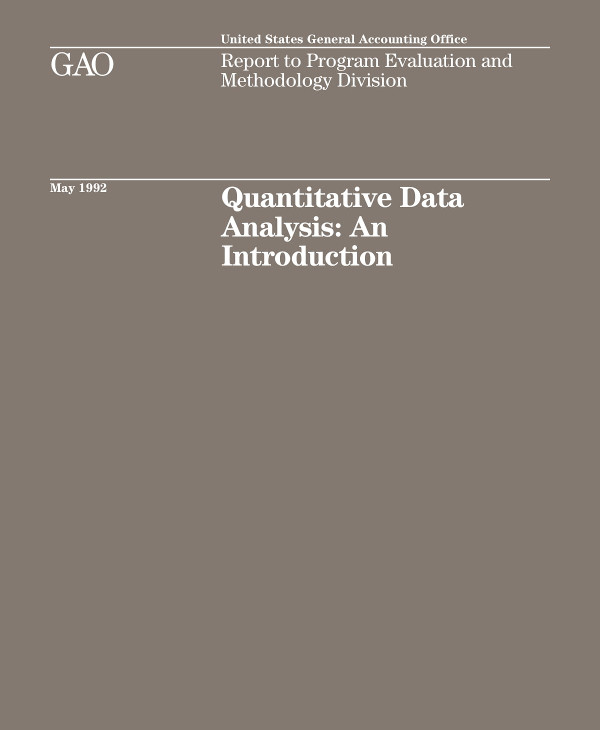 quantitative data analysis layout example