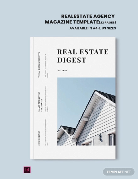 Real Estate Agency Magazine Template