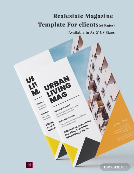 Real Estate Magazine Template For Clients