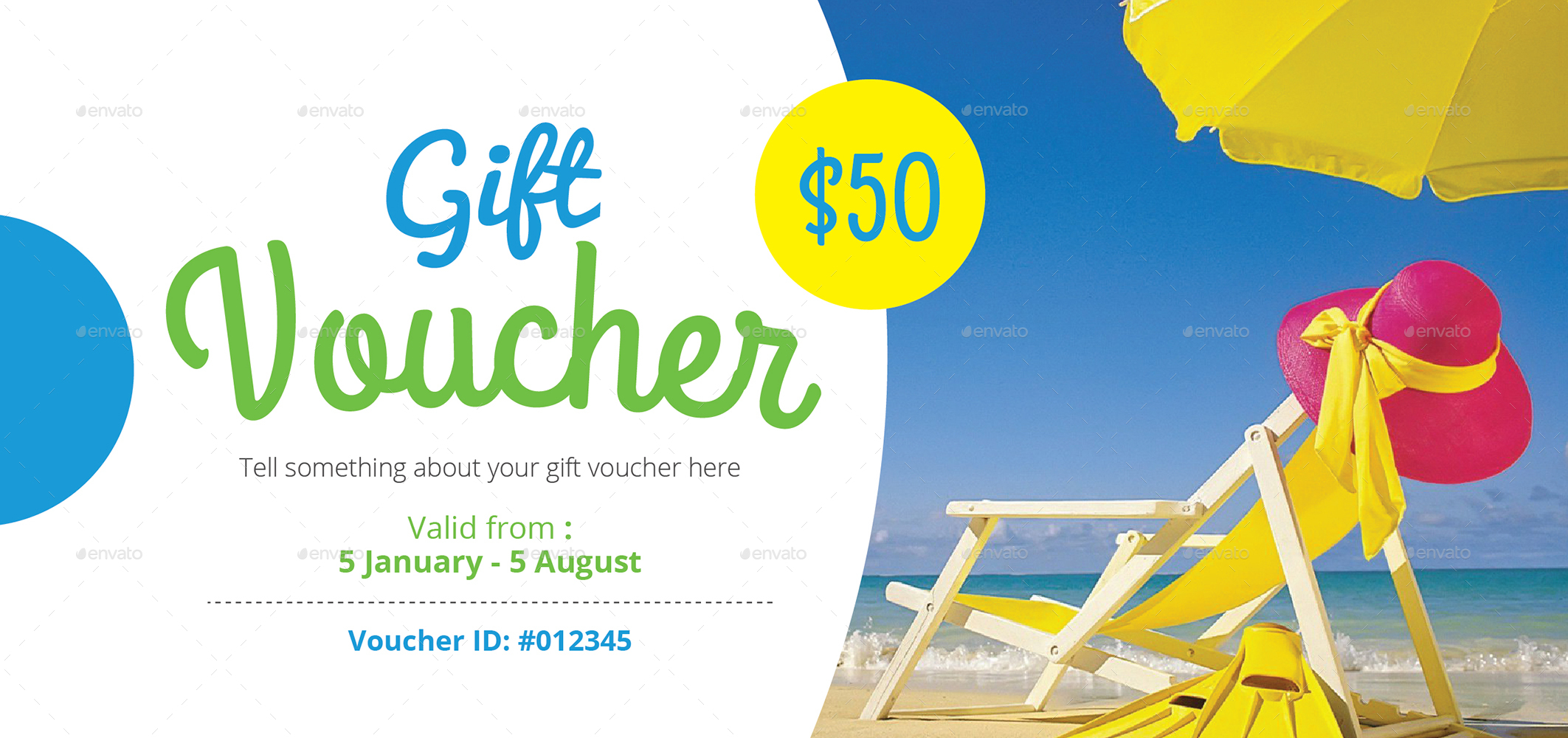 Resort Summer Gift Voucher Example