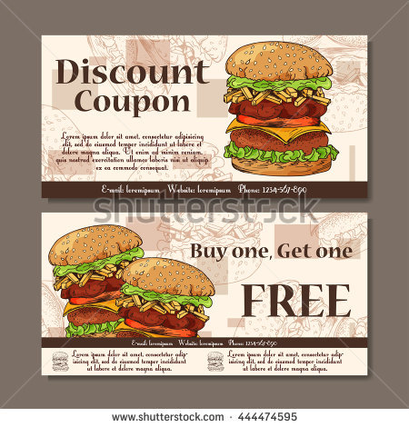 restaurant breakfast cafe coupon example