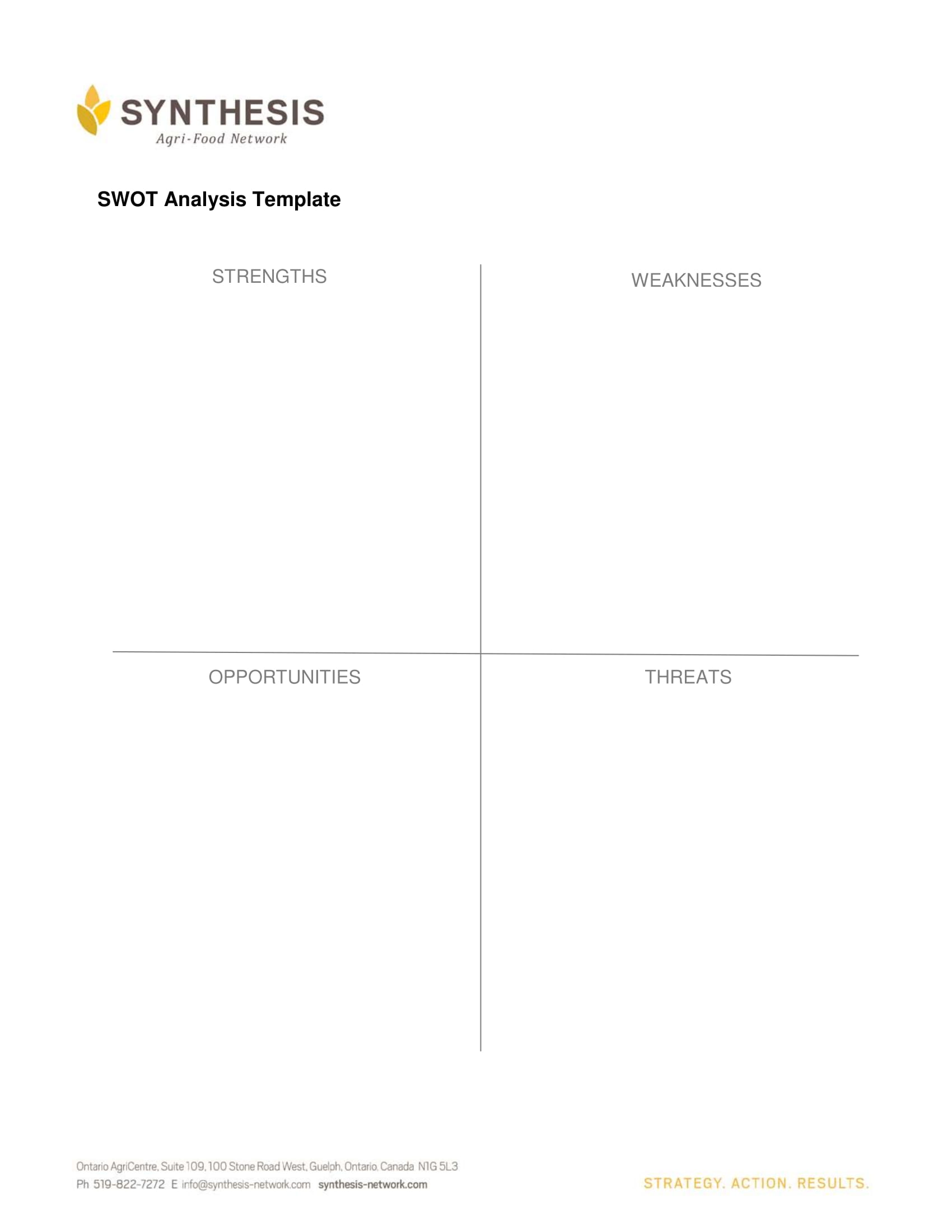 swot analysis chart example 1