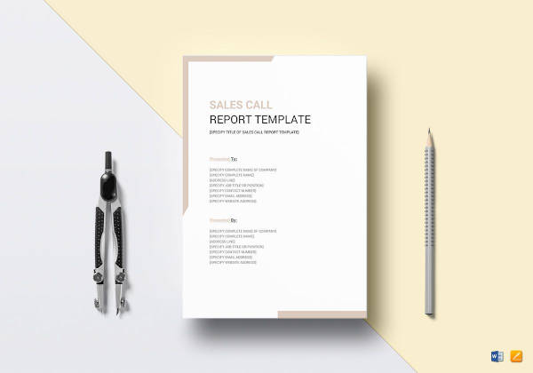 Sales Call Report Template