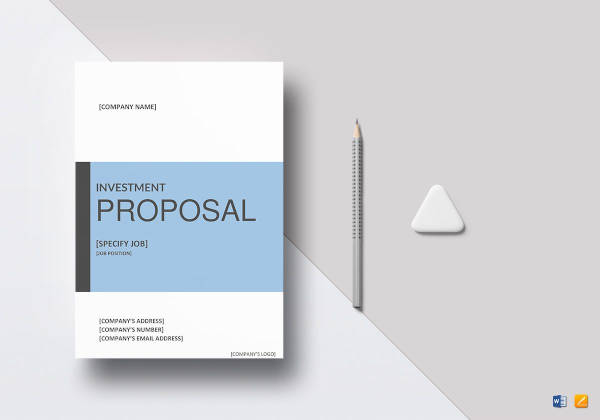 Investment Proposal - 21+ Examples, Format, Pdf | Examples