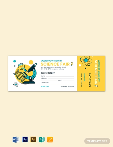 Raffle Ticket - 33+ Examples, Format, Pdf | Examples