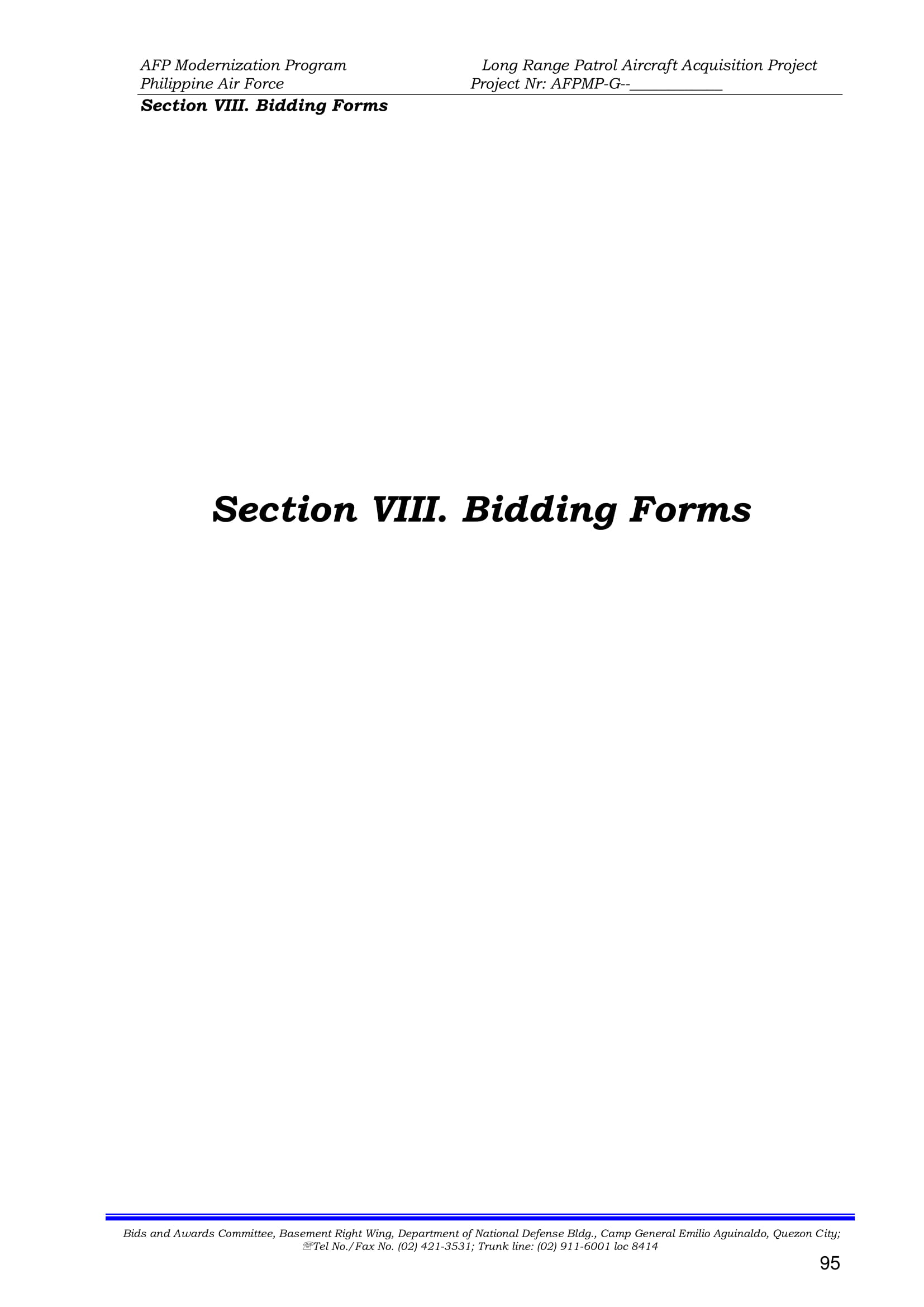 Project Bid Form - 10+ Examples, Format, Sample | Examples