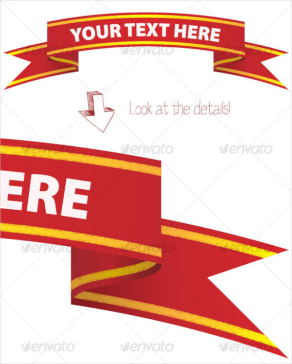 simple ribbon banner example