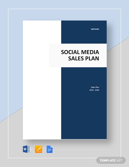 social media sales plan template