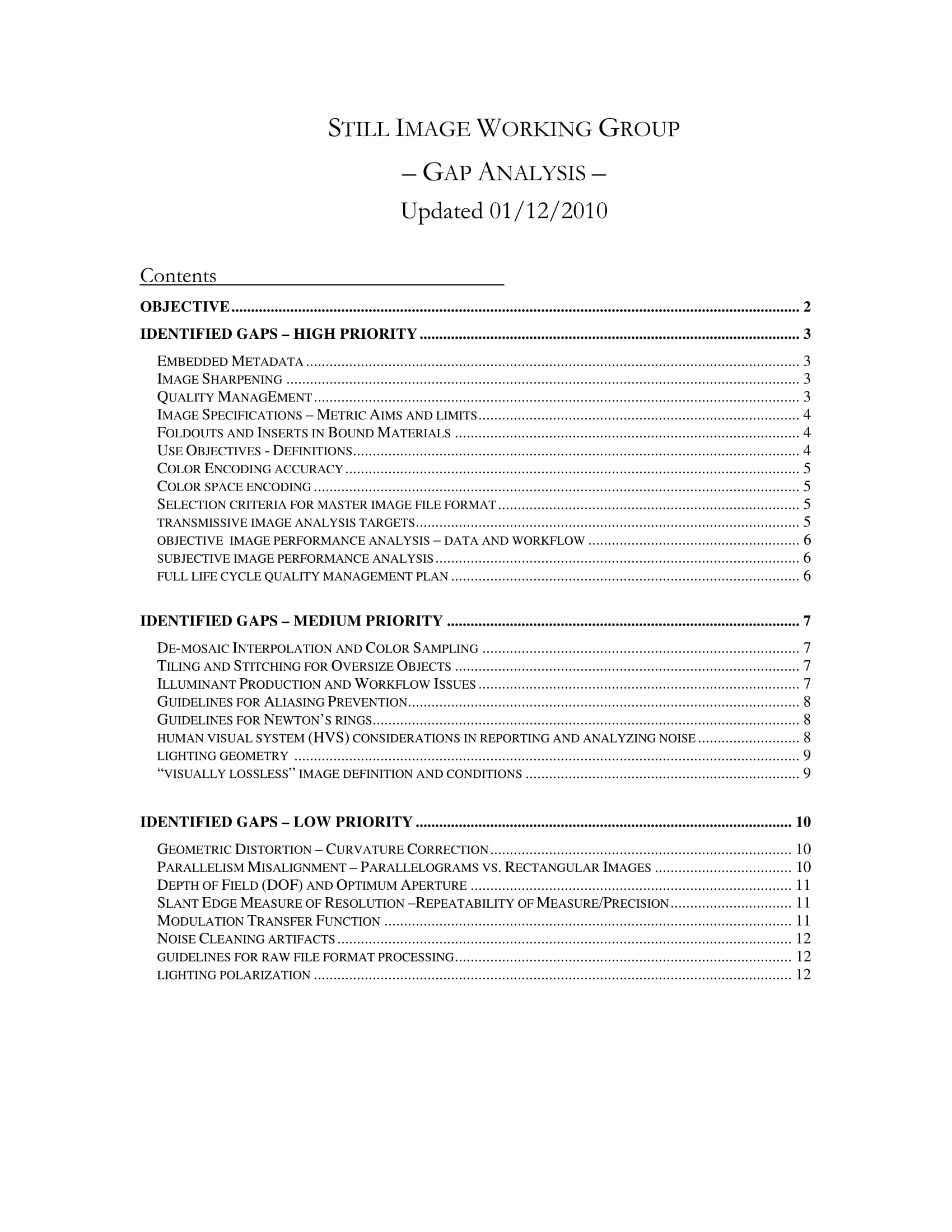 software gap analysis example