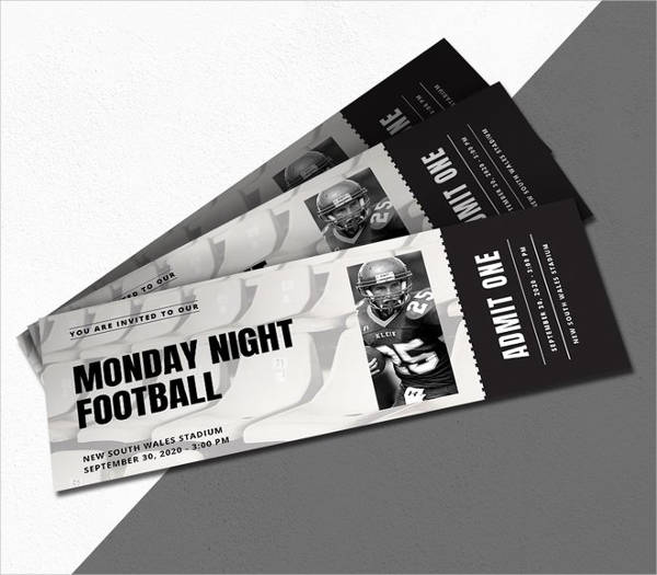 Sports Ticket Invitation Template 600