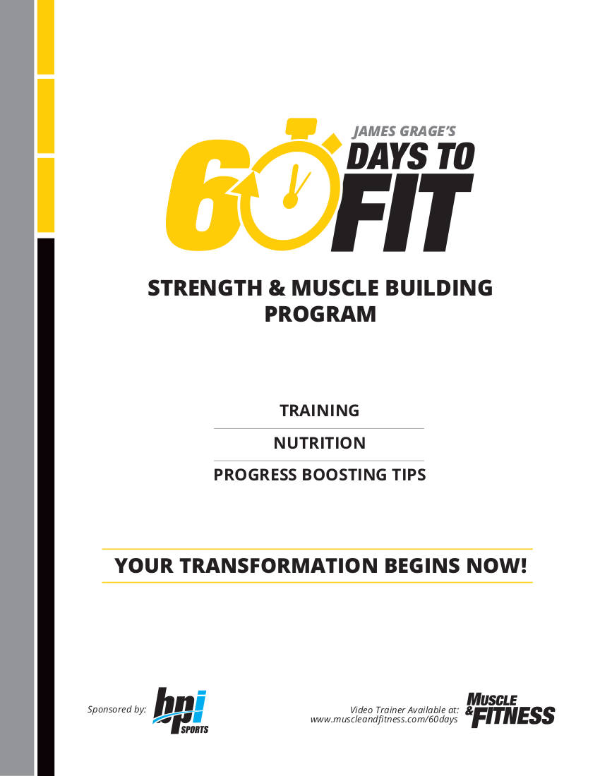 Strength and Muscle Building Workout Plan Example
