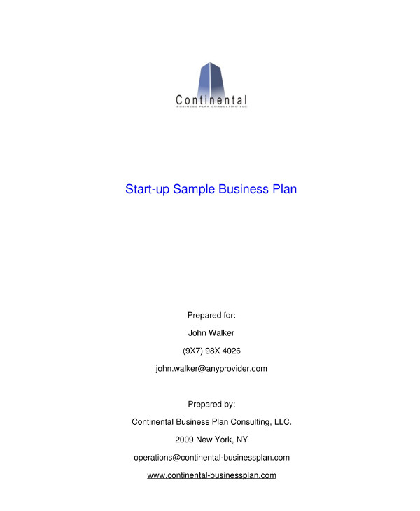 business plan example tech startup