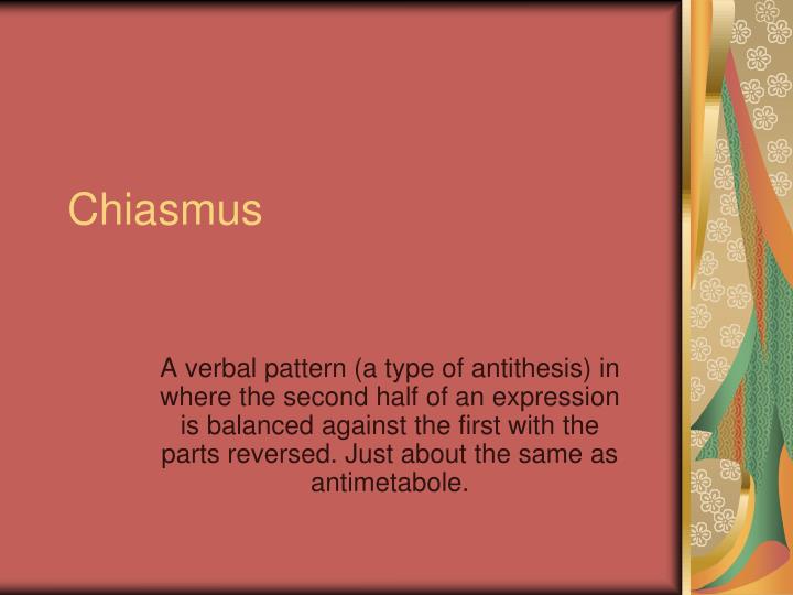 Understanding the Meaning of Chiasmus