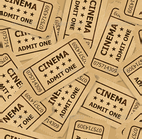 vintage cinema ticket example