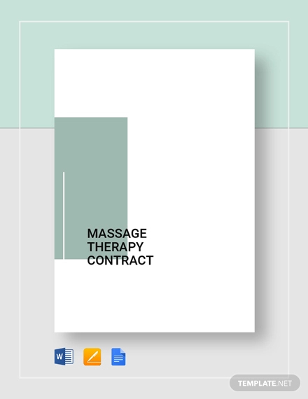 massage therapy contract