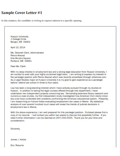 administrator cover letter