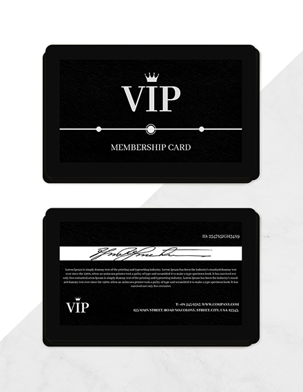 Amazing Membership Card Template