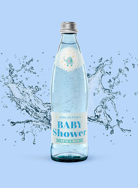 Baby Shower Bottle Label
