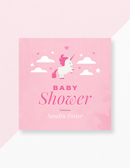 Baby Shower Card Template