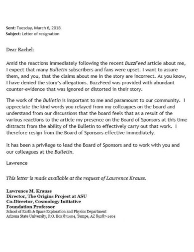 basic resignation letter in pdf