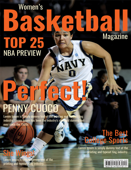 basketball magazine cover template