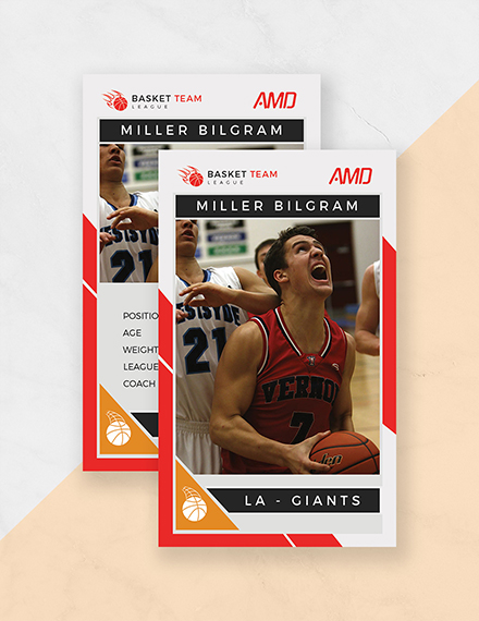 Basketball Team Trading Card