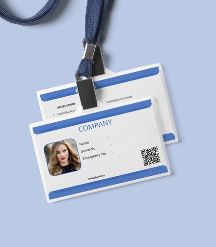 Blank ID Card Template