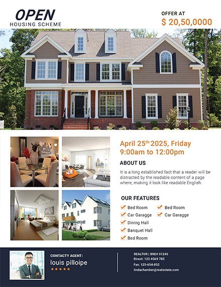 Business Open House Flyer Template