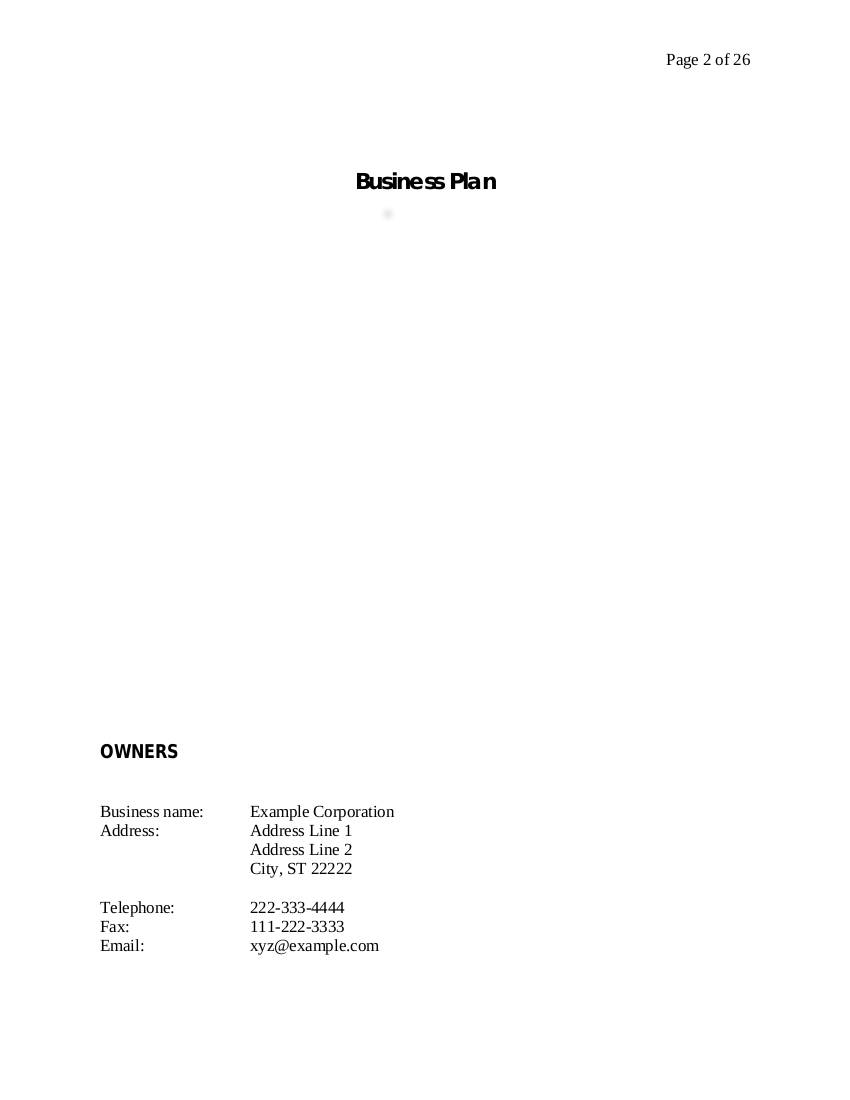 business plan template example