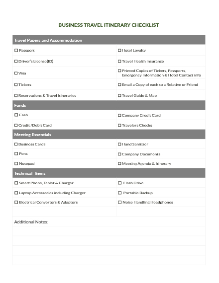 Business Travel Checklist Template from images.examples.com