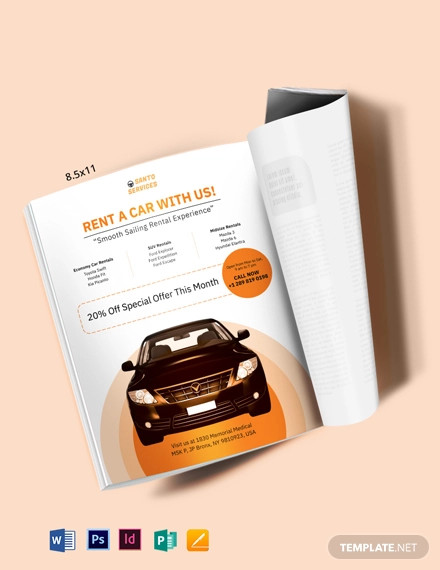 Car Rental Magazine Ads Template